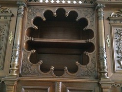 Hollóházi antique small and large sideboards set