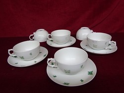 Fürstenberg German porcelain teacup + placemat. With green pattern. He has!