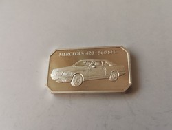 Mercedes ezüst lap 31,1 gramm 0,999 keresett