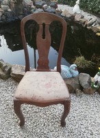 Szép régi Nosztalgia szék, bieder jellegű hajlított lábú szék.