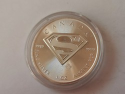 2016 Kanada ezüst érme 31,1 gramm 0,999 Superman!!