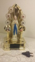 Szűz Mária, vallási tárgy,  műanyag és fém
