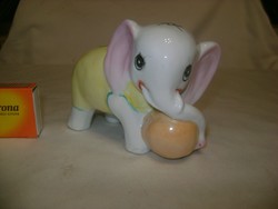 Porcelán elefánt figura, nipp
