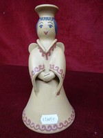 Ceramic figural statue, angel-winged figure, height 17 cm. He has!