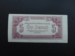 VH. 5 pengő 1944   Szép bankjegy