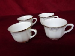 Rfk antique quality porcelain coffee cup with gold border. He has!