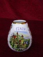 Quality German porcelain vase with a view of Neuschwanstein. He has!