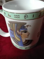 Egyiptomi csésze, Kleopátrával,  3 dl