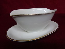 Pmr bavaria german porcelain sauce bowl with placemat with gold trim. He has!