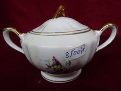 Royal Spanish porcelain, antique sugar bowl, richly gilded. He has!