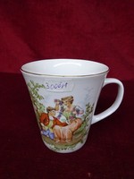 Polish quality porcelain mug with a picture depicting a scene. He has!