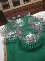 Very nice glass clear compote set