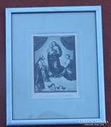 Die Sixtinische Madonna - M. Lammel - antik nyomat /új keret