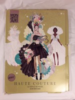 Haute Couture 5 darab öltöztetős papír baba látványos ruhákkal