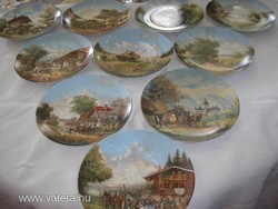 Porcelán különleges Bradex tányérok 7 darab 19,5cm