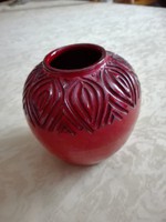 Olasz kerámia váza, 12 cm magas