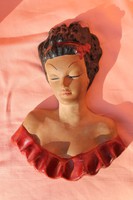 Dr. Rank rezső: lady in red (ceramic)