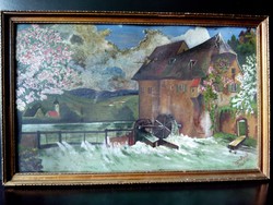  Tájkép Király S. 1930 olaj  festmény