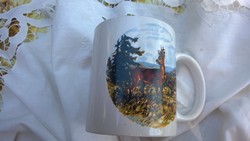 Őzbak mot. Porcelain mug-cup - also great as a gift