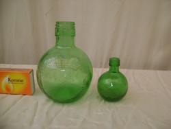 Retro Unicumos üveg palack - két darab