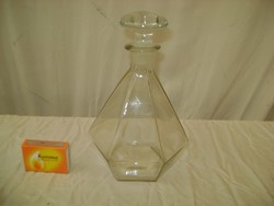 Old hexagonal liqueur bottle, decanter, bottle