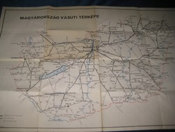 Railway map of Hungary + network of foreign connections 1967.