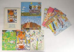 0V409 Peace-themed Postcard Set, 10 pcs