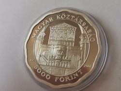 Debreceni Nagytemplom ezüst 5000 Ft 31,46 gramm 0,925 Ritka
