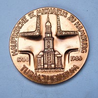 Szent Mihály-templom,Hamburg jubileumi emlékérem 1786-1986