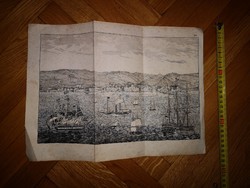 Rézkarc XVIII.- XIX .század Hajók