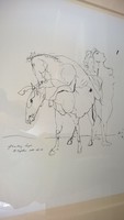 Lajos Szalay / sergeant 1909-1995 miskolc / horse and nude freshly framed