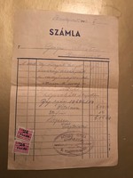 Szàmla 1947,1948 számla illetèk bélyeggel.