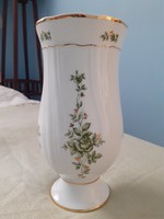Szép, nagyobb méretű  hollóházi Erika mintás porcelán váza (24,5 cm)