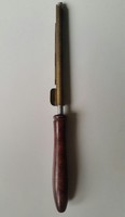 Primus 3 real copper cigarette maker sleeve length 9.5cm, aluminum and wooden push mechanism 19cm long