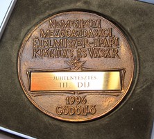 72.OMÉK,Juhtenyésztés III.díj 1996 Gödöllő.