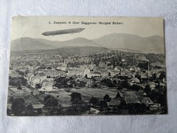 L. Zeppelin 6 über Gaggenau (Murgtal Baden). képeslap 1911-ből