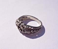 Áttört mintás 925-ös gyűrű