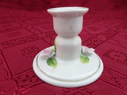 Earred candlestick with a rose pattern, one branch, 5.5 cm high. He has!