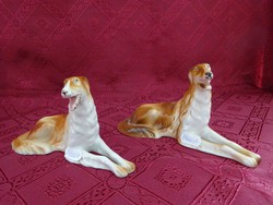 Royal dux Czechoslovakian porcelain Russian Greyhound. Numbered, showcase quality. He has!