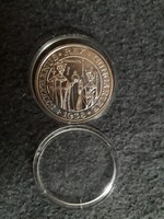Hibátlan kapszulában ezüst Szent István és Gizella 500 forint BU .900  28 gramm Magyar Állami Pénzve