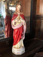 Nagyméretű porcelán Jézus szobor