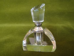 Art-deco ólomkristály parfümös üveg