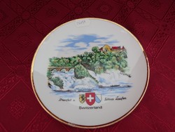 Swiss porcelain wall plate, diameter 17 cm. He has!