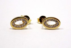 Stone gold earrings (zal-au77439)
