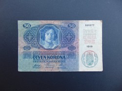50 korona 1914 Felülbélyegzés nélkül  