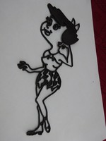 Flintstone sorozatból - Béni felesége Irma. Műanyag figura, magassága 21 cm.