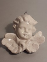 Porcelán angyal putto függeszthető figura