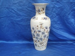 34 cm-es Zsolnay búzavirágos dedikált váza
