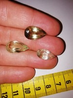 Green drop amethysts 8.5 kt, jewel stones