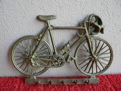 Bicikli alakú réz fali kulcstartó